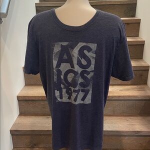 ASICS Men's Dark Blue Graphic Tee